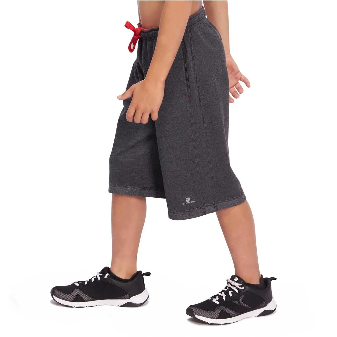 Boys' Gym Shorts - Black/Red