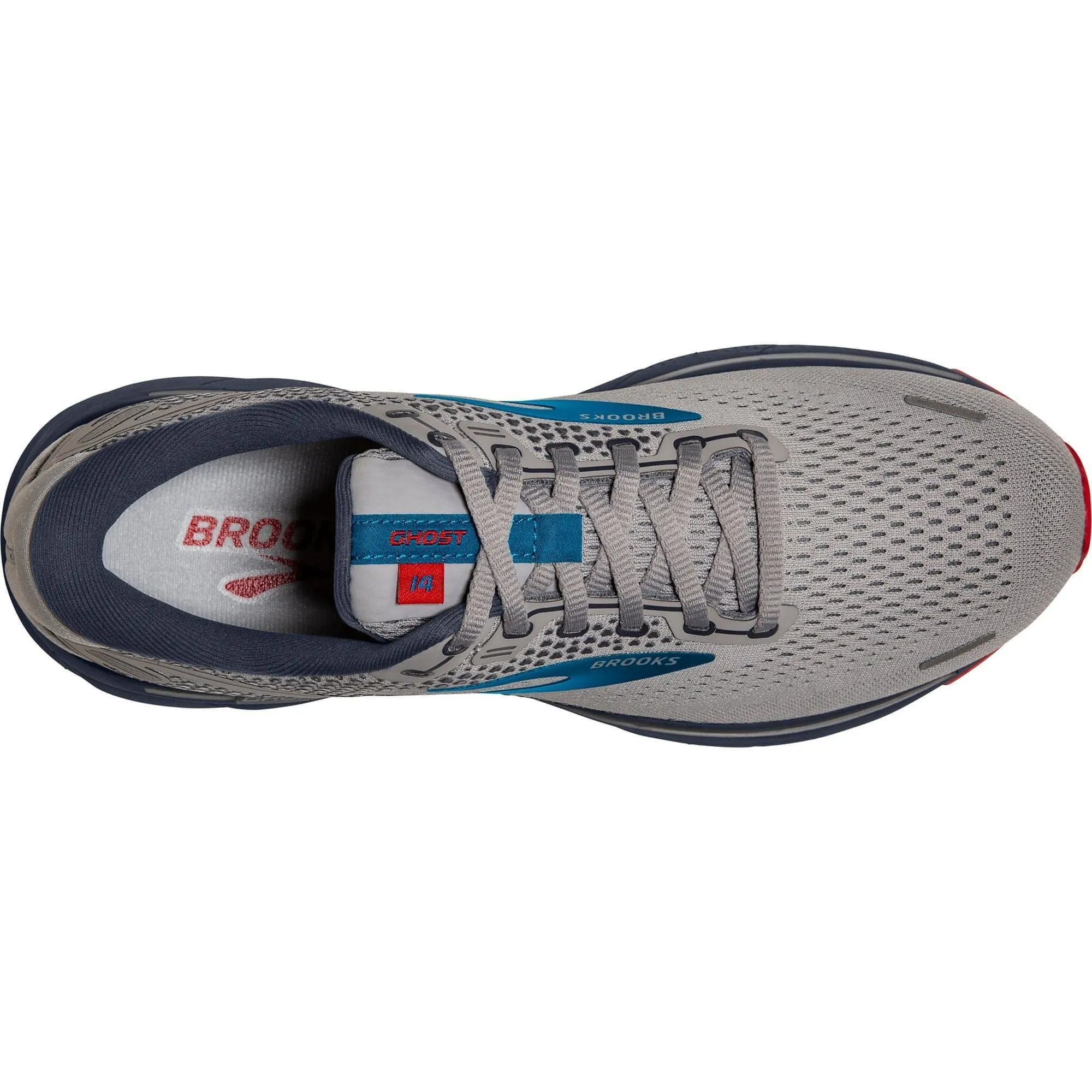 Brooks Ghost 14 Mens Running Shoes - Grey