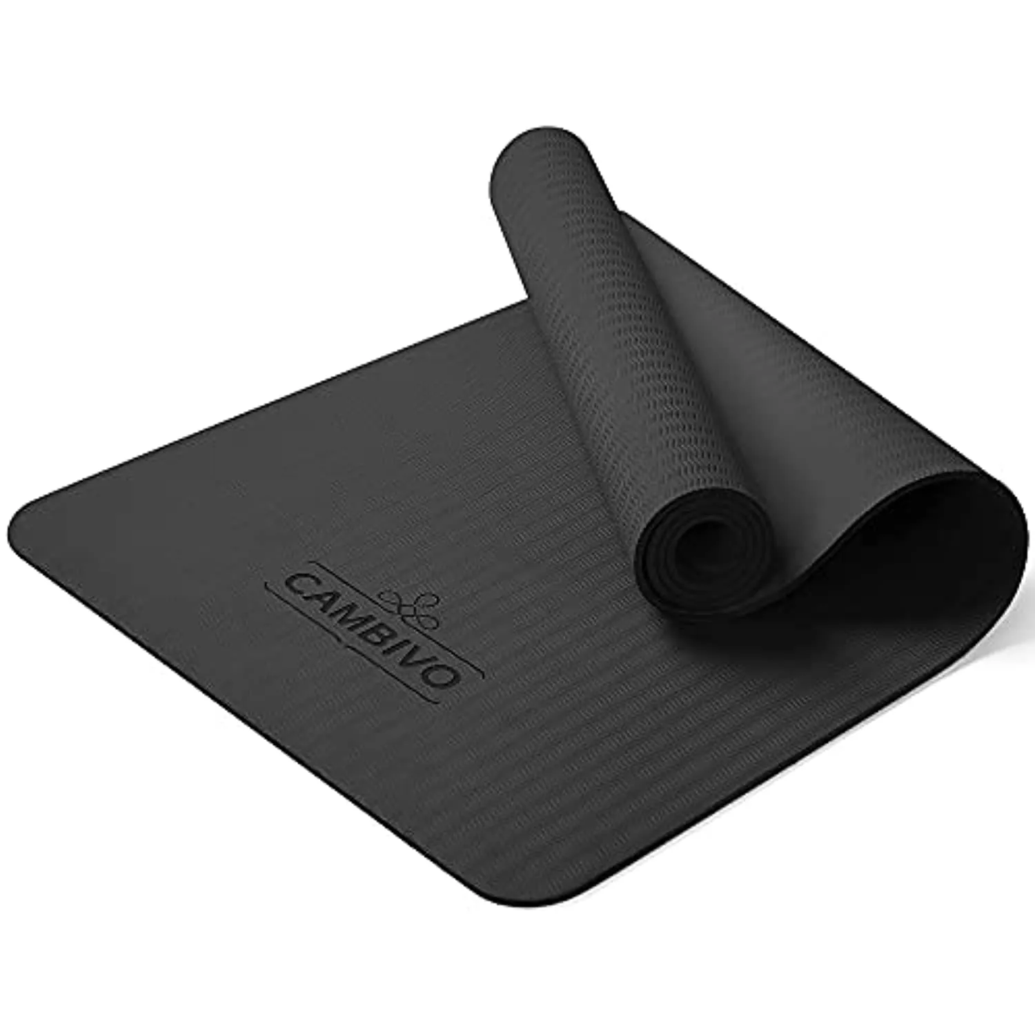 CAMBIVO Non Slip Yoga Mat for Women and Men, Eco Friendly TPE Exercise Fitness Mat for Yoga, Home Workout, Pilates, Stretching, Floor Exercises (68" x 24" x 6 mm Thick)