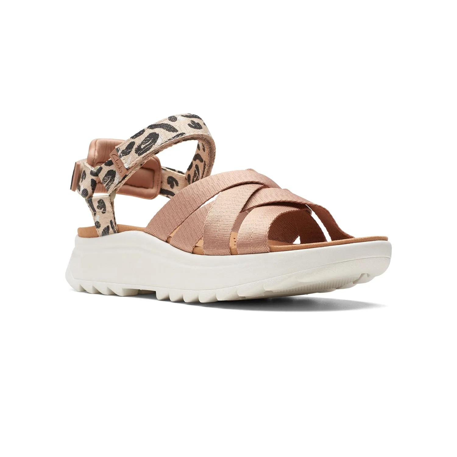 Clarks Dashlite Cross - Sandals - Praline Combi - 261704274 - D Width (Standard Fit)