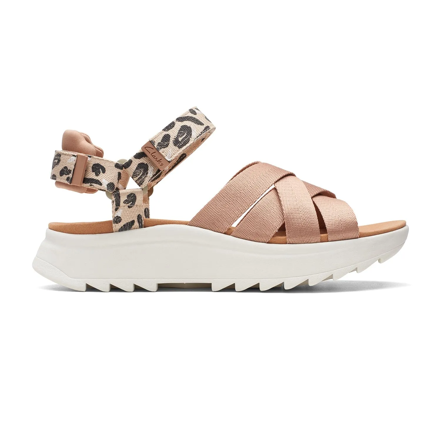 Clarks Dashlite Cross - Sandals - Praline Combi - 261704274 - D Width (Standard Fit)
