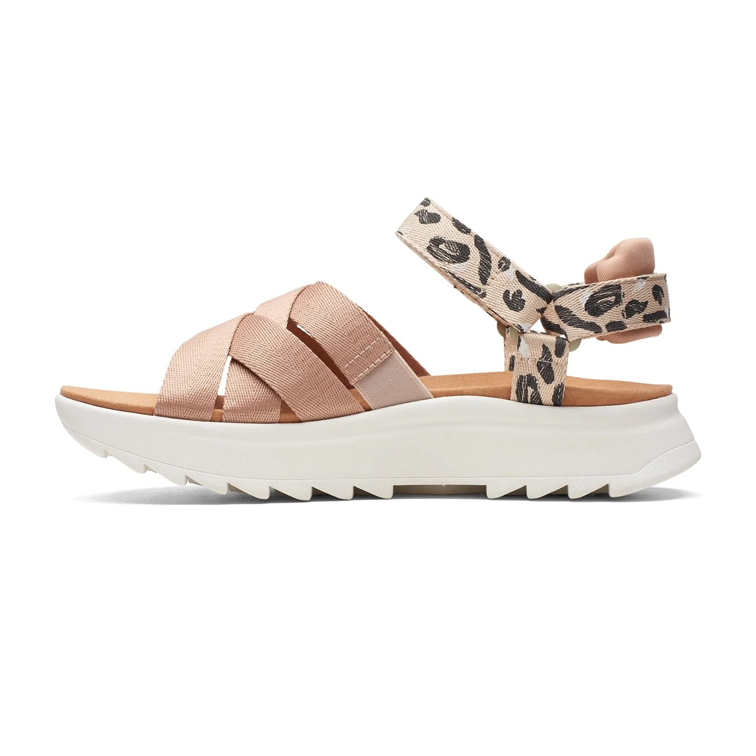 Clarks Dashlite Cross - Sandals - Praline Combi - 261704274 - D Width (Standard Fit)