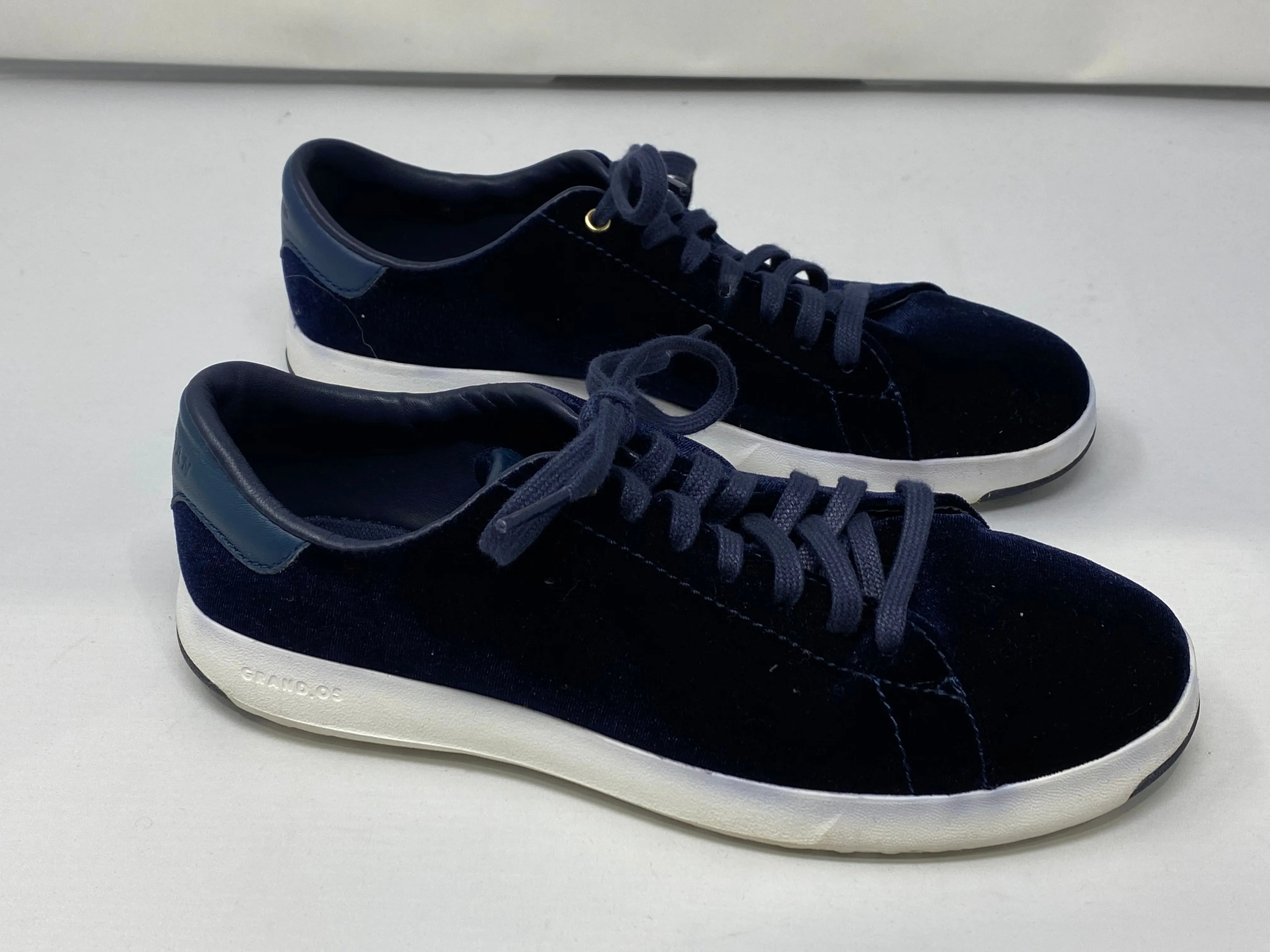 Cole Haan Navy Grand Cross Court Velvet Sneakers