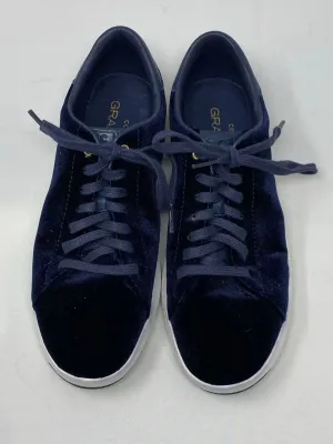 Cole Haan Navy Grand Cross Court Velvet Sneakers