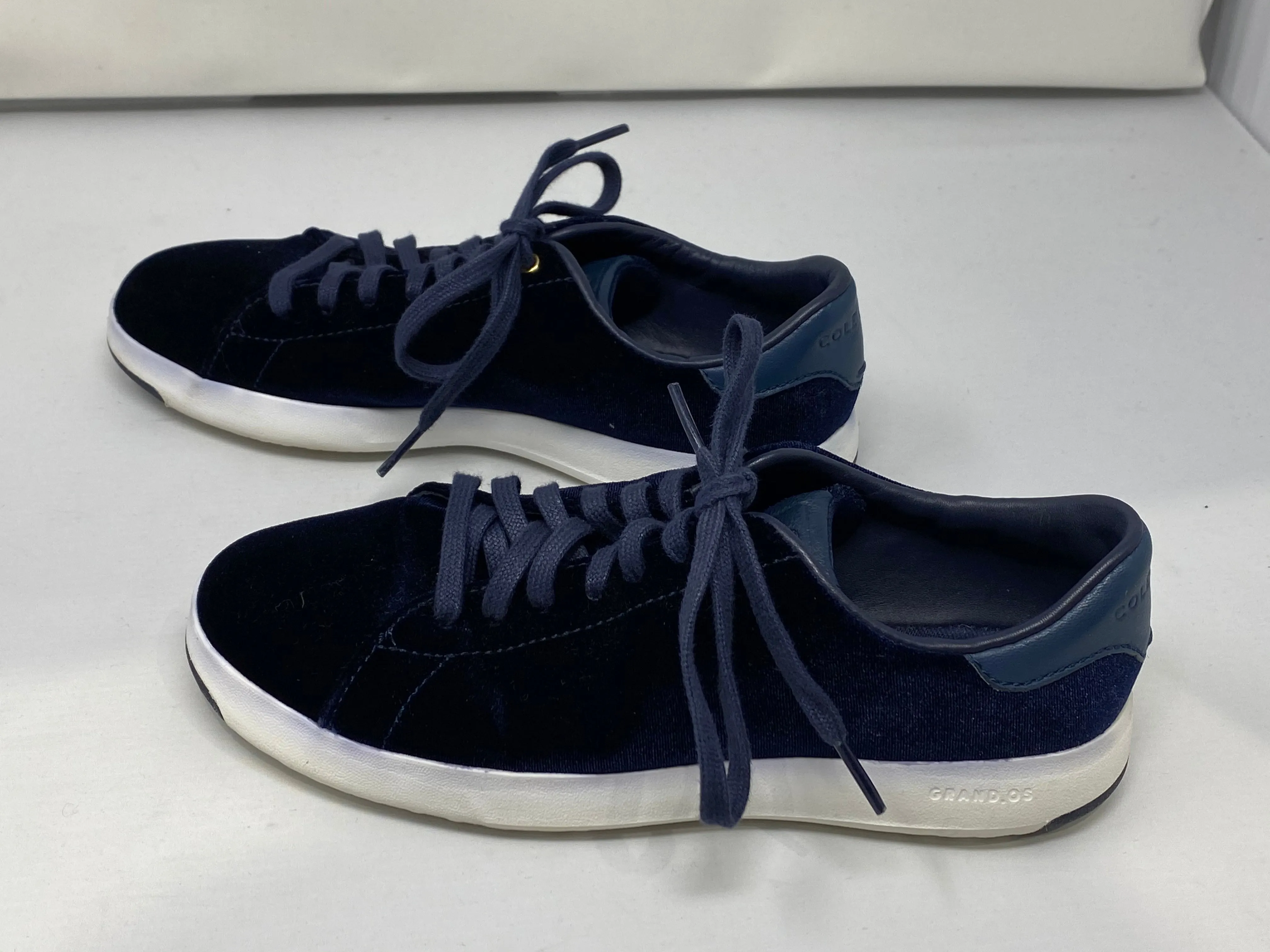 Cole Haan Navy Grand Cross Court Velvet Sneakers