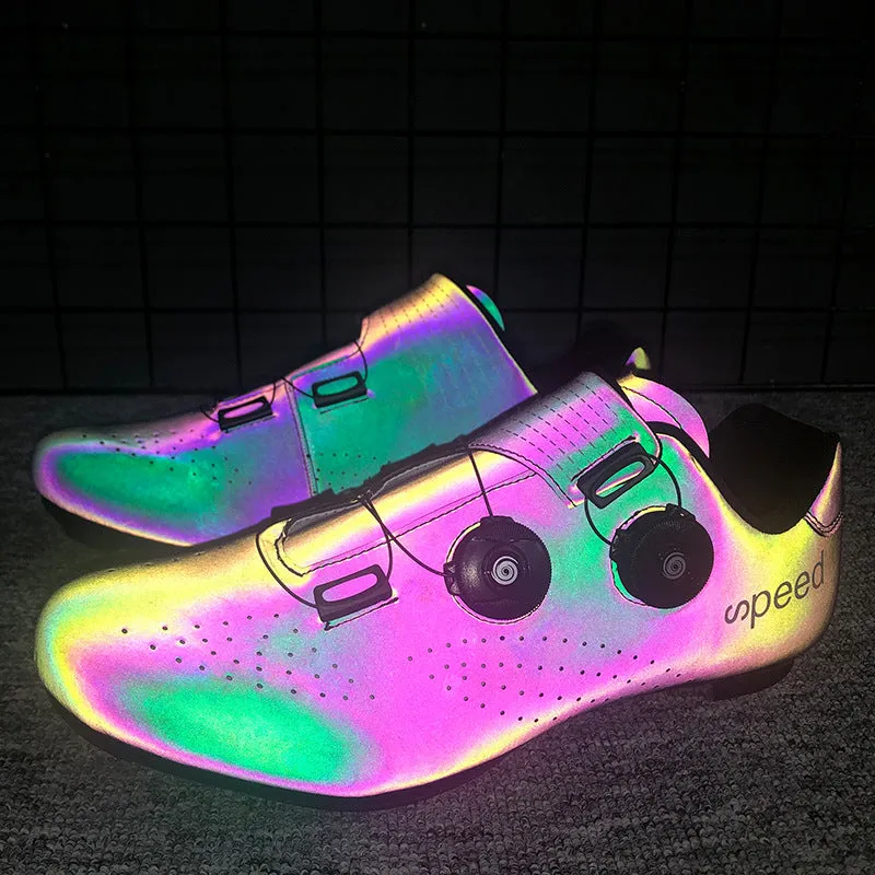 Color-changing Reflective Couple Cycling Shoes Men And Women Road