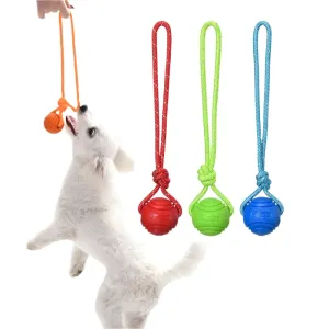 Cotton Rope Dog Training Ball Nontoxic Durable Interactive Toy