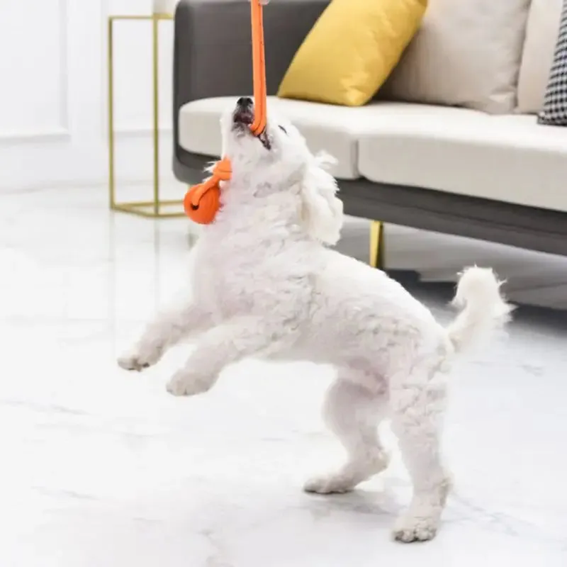 Cotton Rope Dog Training Ball Nontoxic Durable Interactive Toy