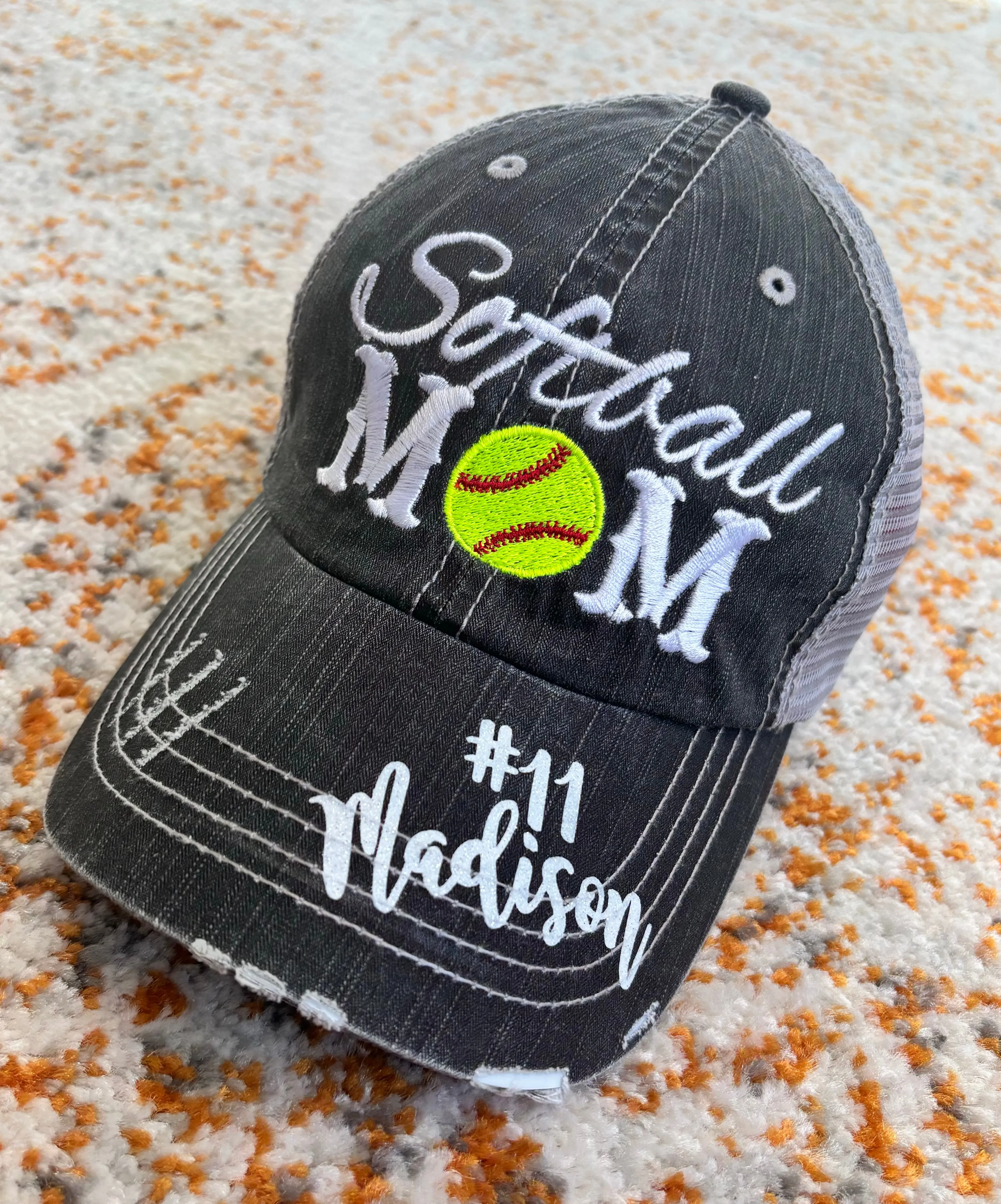 Dance hats and jewelry | Dance mom | Personalize | Embroidered distressed trucker caps