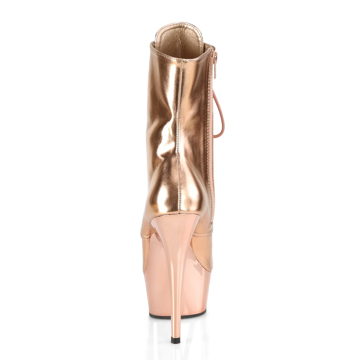 DELIGHT-1020  Rose Gold Metallic Pu/Rose Gold Chrome