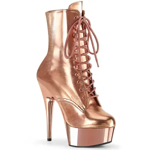 DELIGHT-1020  Rose Gold Metallic Pu/Rose Gold Chrome