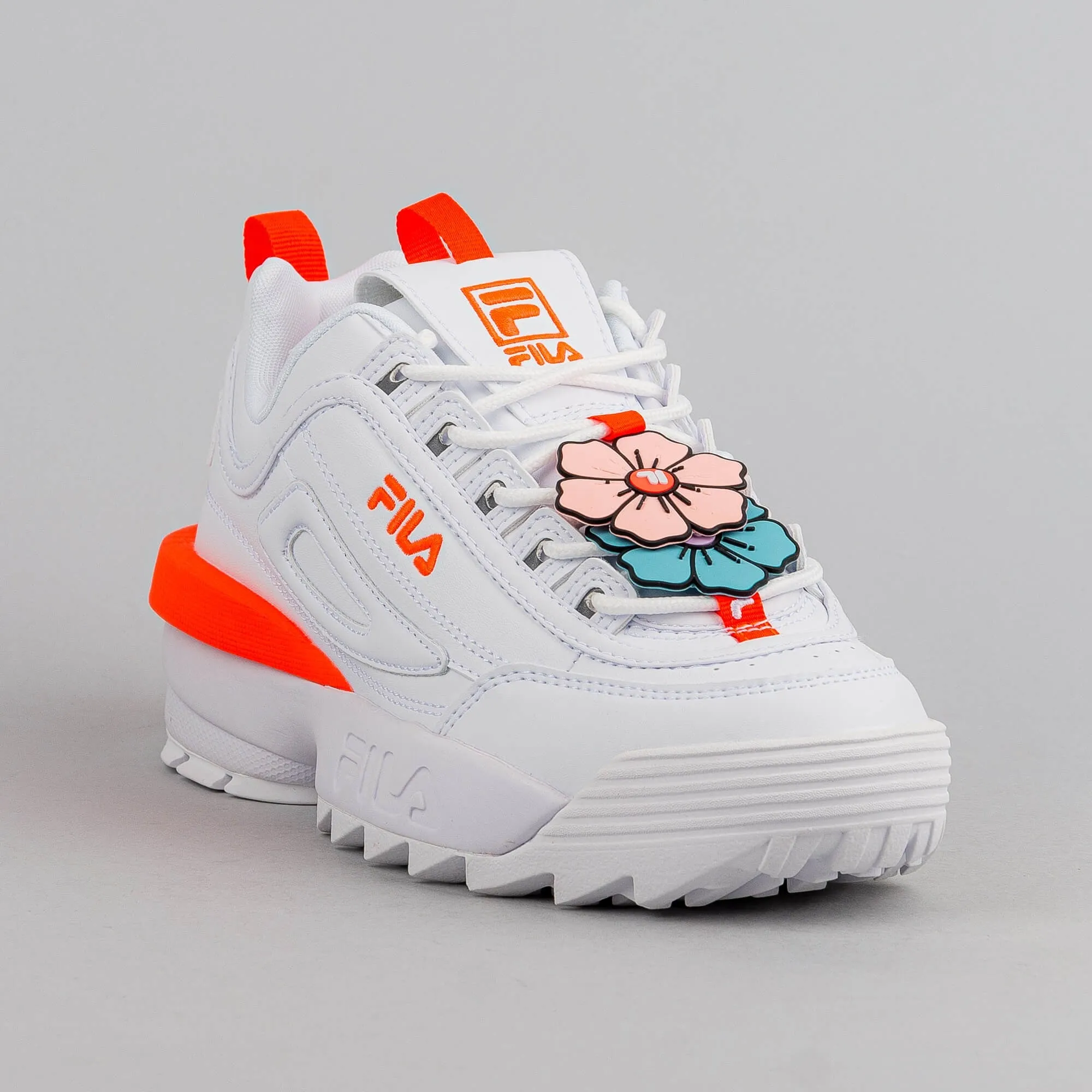 Dámske tenisky Fila DISRUPTOR FLOWER wmn White-Fiery Coral