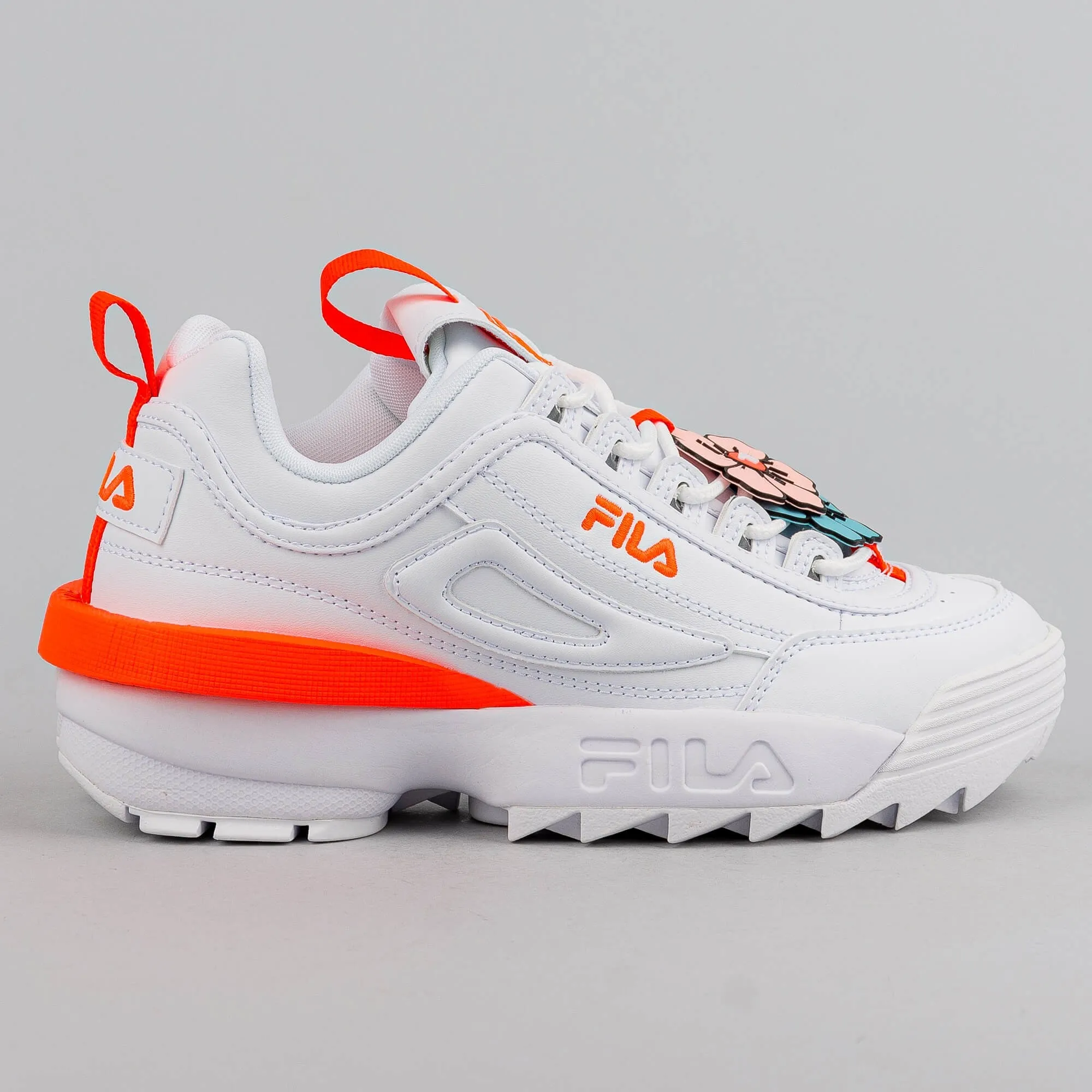Dámske tenisky Fila DISRUPTOR FLOWER wmn White-Fiery Coral