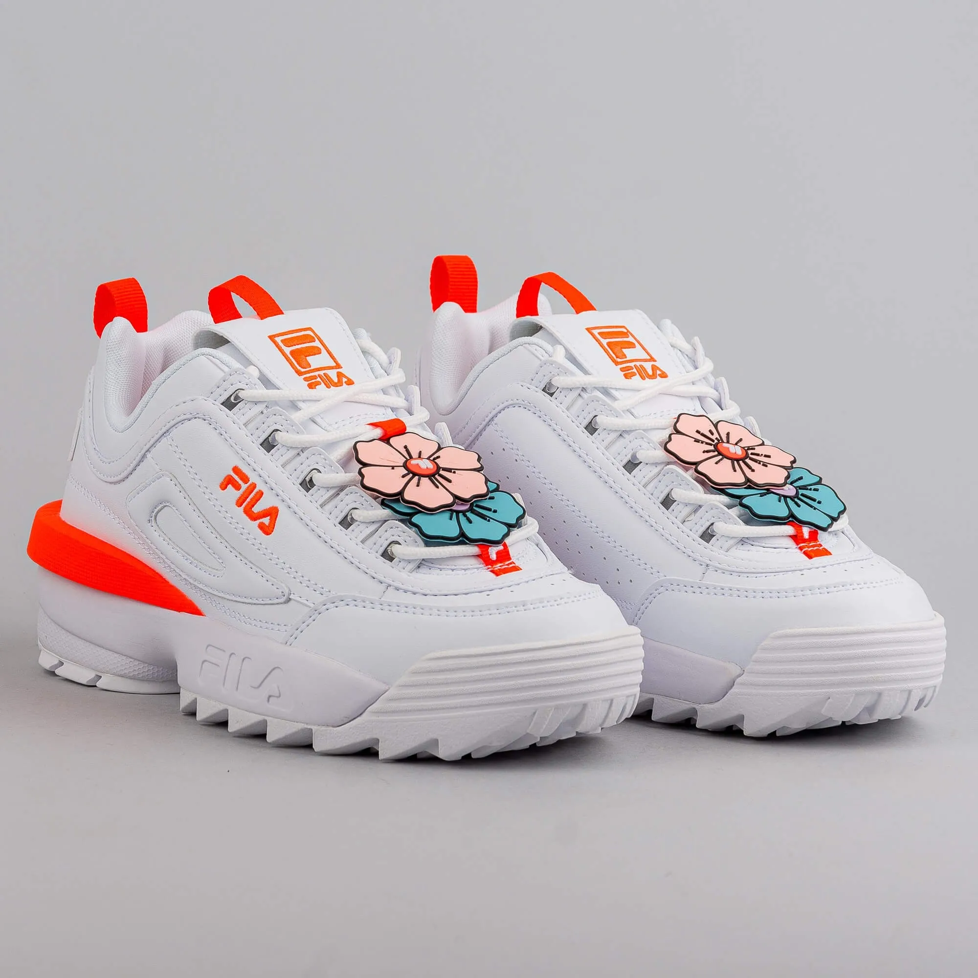 Dámske tenisky Fila DISRUPTOR FLOWER wmn White-Fiery Coral