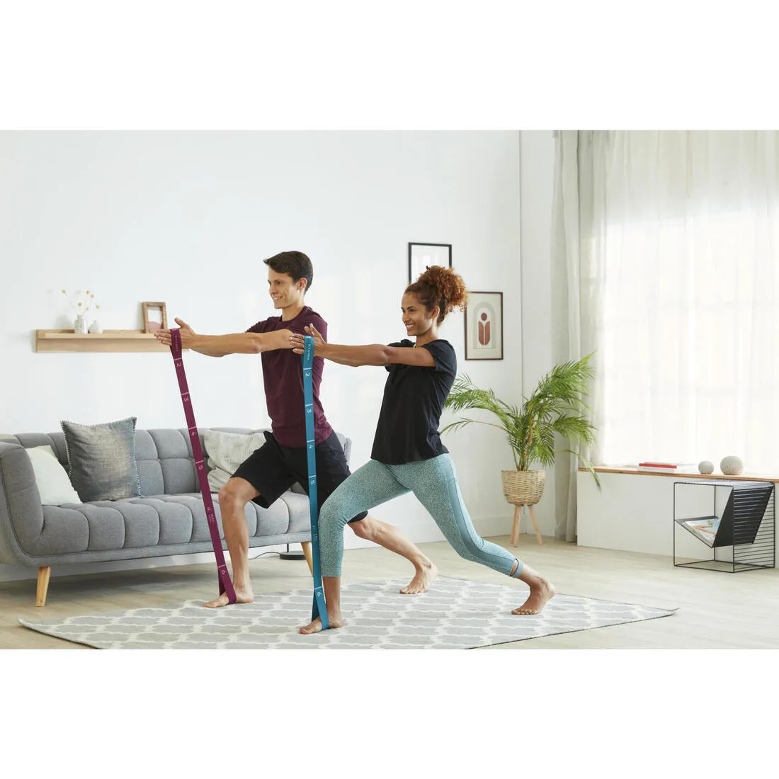 Elastic Fabric Fitness Resistance Band 7 kg - Navy Blue