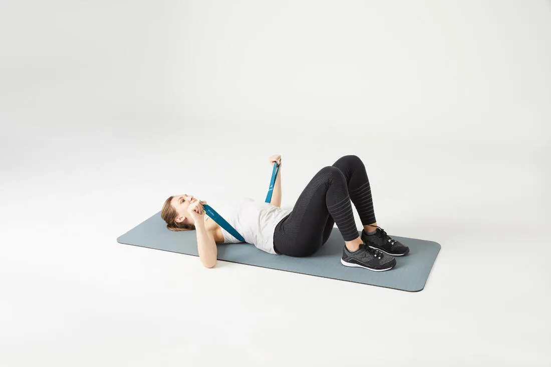 Elastic Fabric Fitness Resistance Band 7 kg - Navy Blue