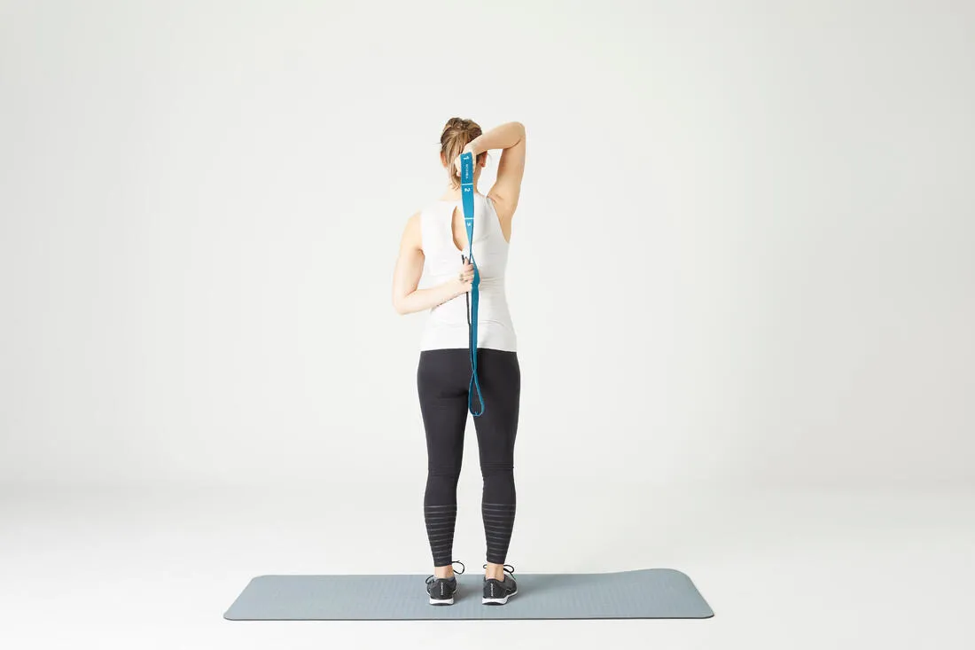 Elastic Fabric Fitness Resistance Band 7 kg - Navy Blue