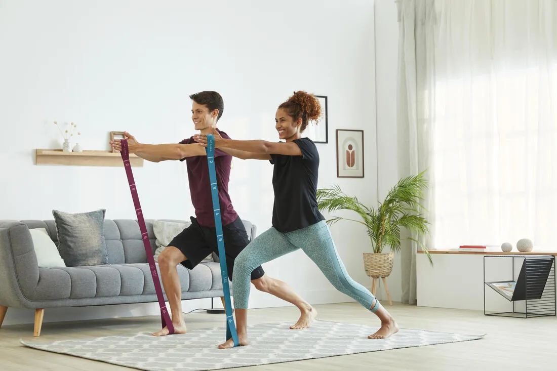 Elastic Fabric Fitness Resistance Band 7 kg - Navy Blue