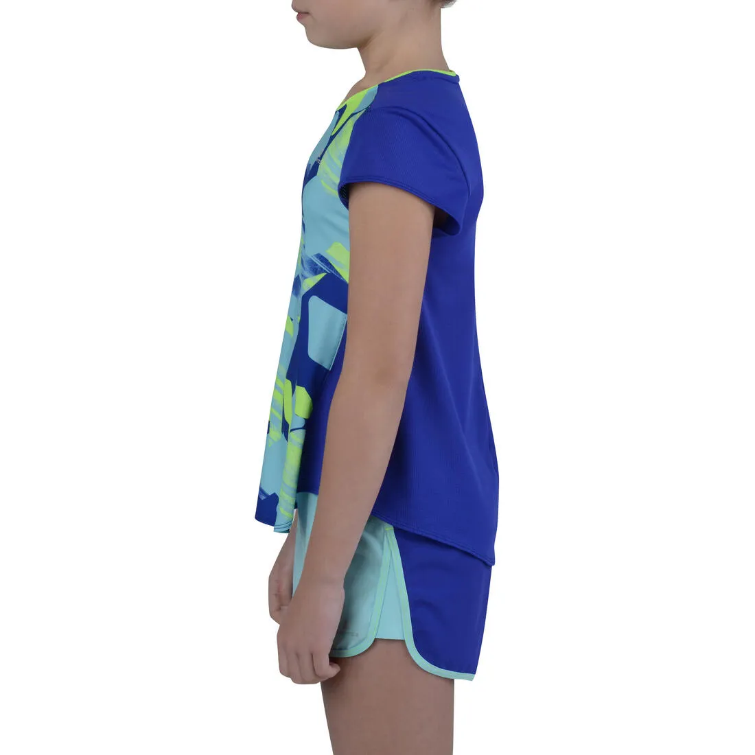 Energy Girls' Short-Sleeved Gym T-Shirt - Blue