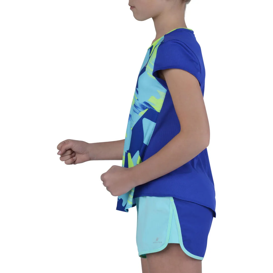 Energy Girls' Short-Sleeved Gym T-Shirt - Blue