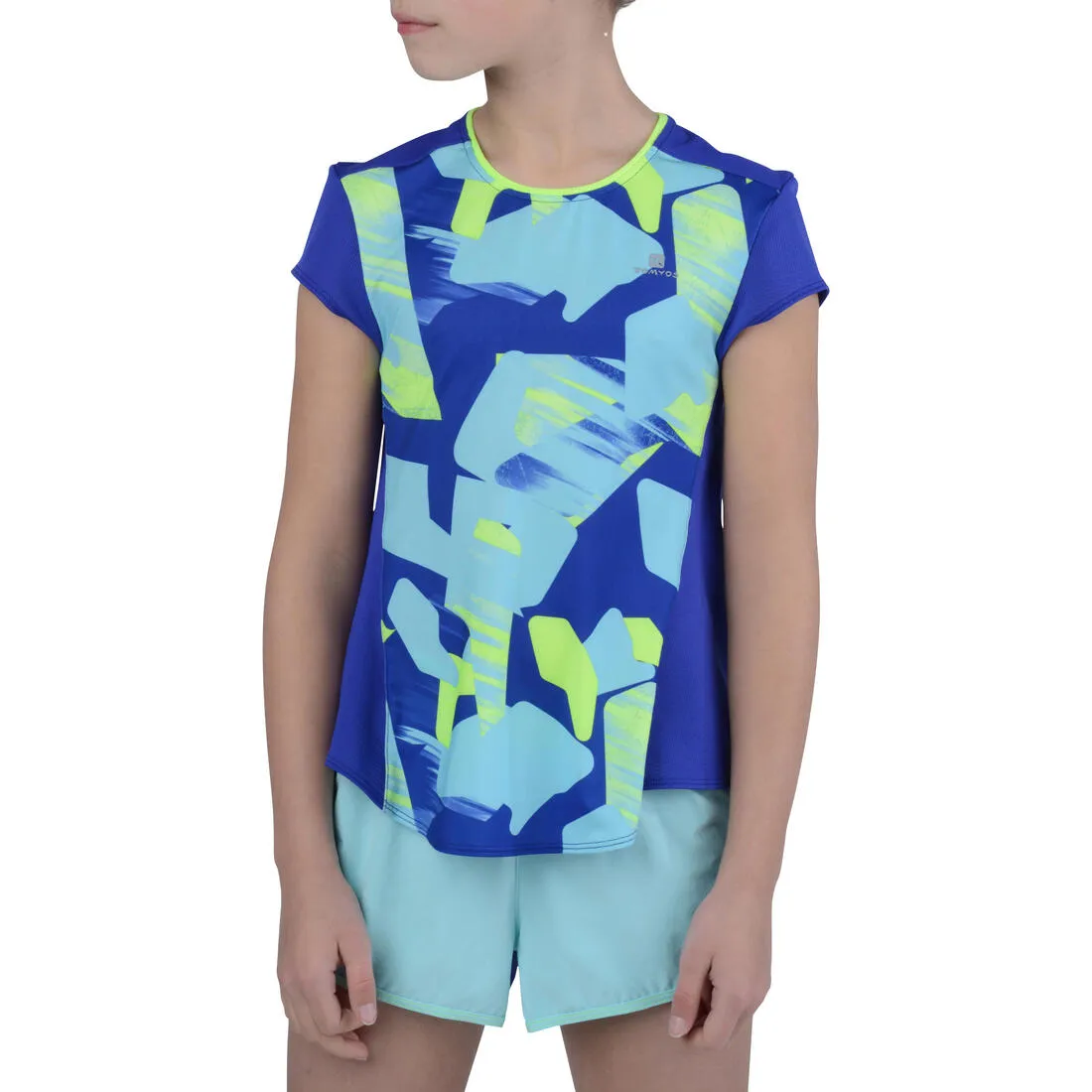 Energy Girls' Short-Sleeved Gym T-Shirt - Blue