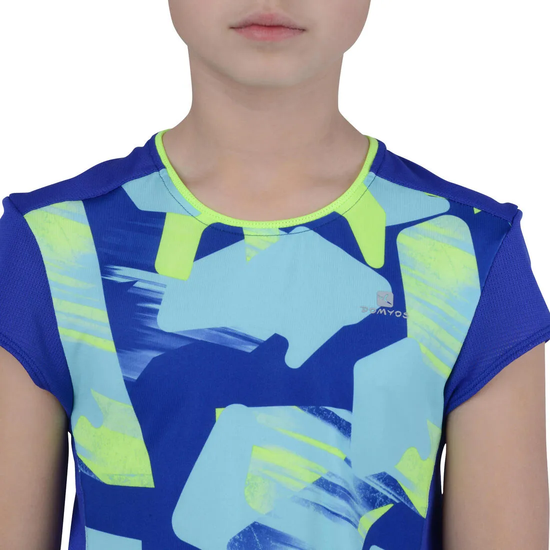 Energy Girls' Short-Sleeved Gym T-Shirt - Blue