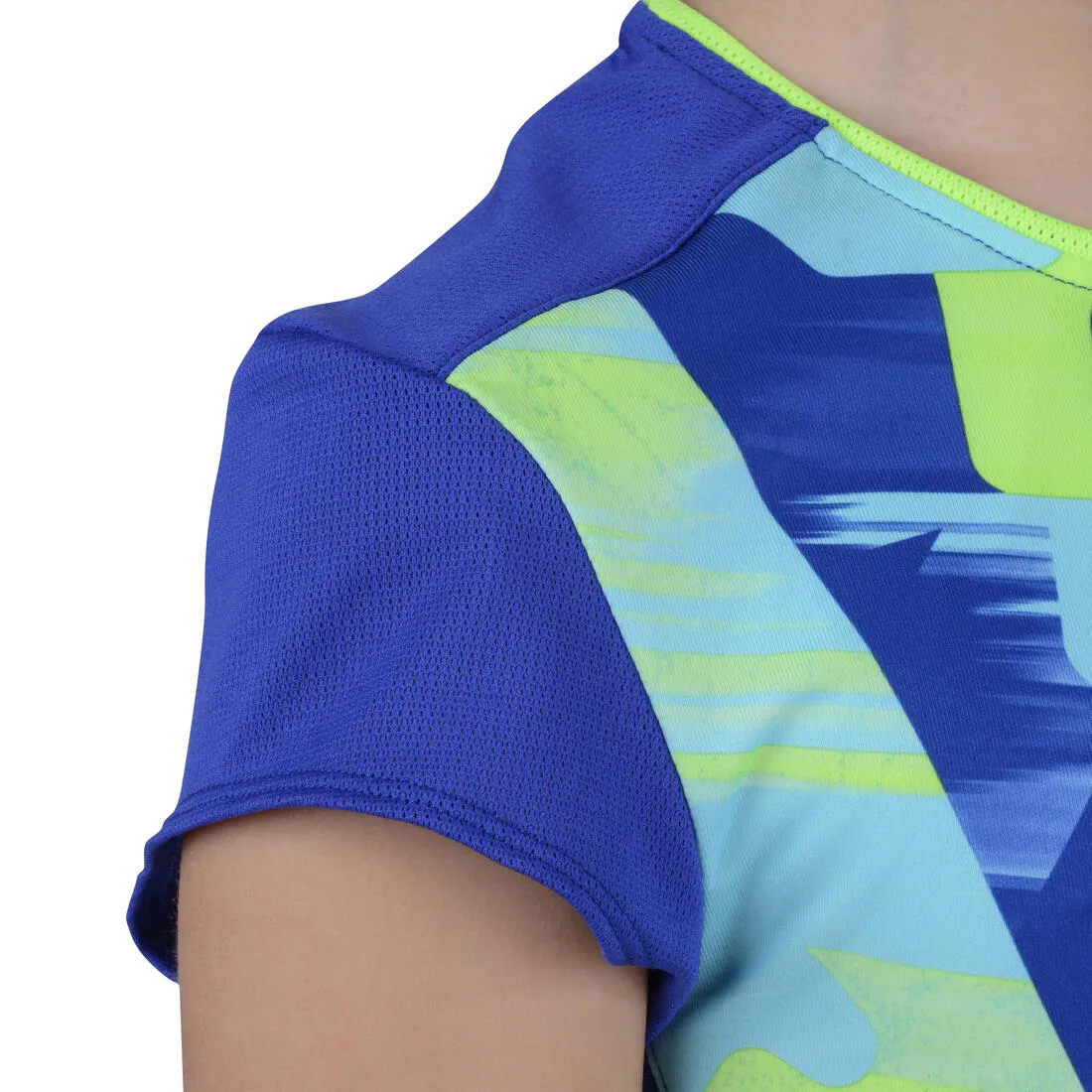 Energy Girls' Short-Sleeved Gym T-Shirt - Blue
