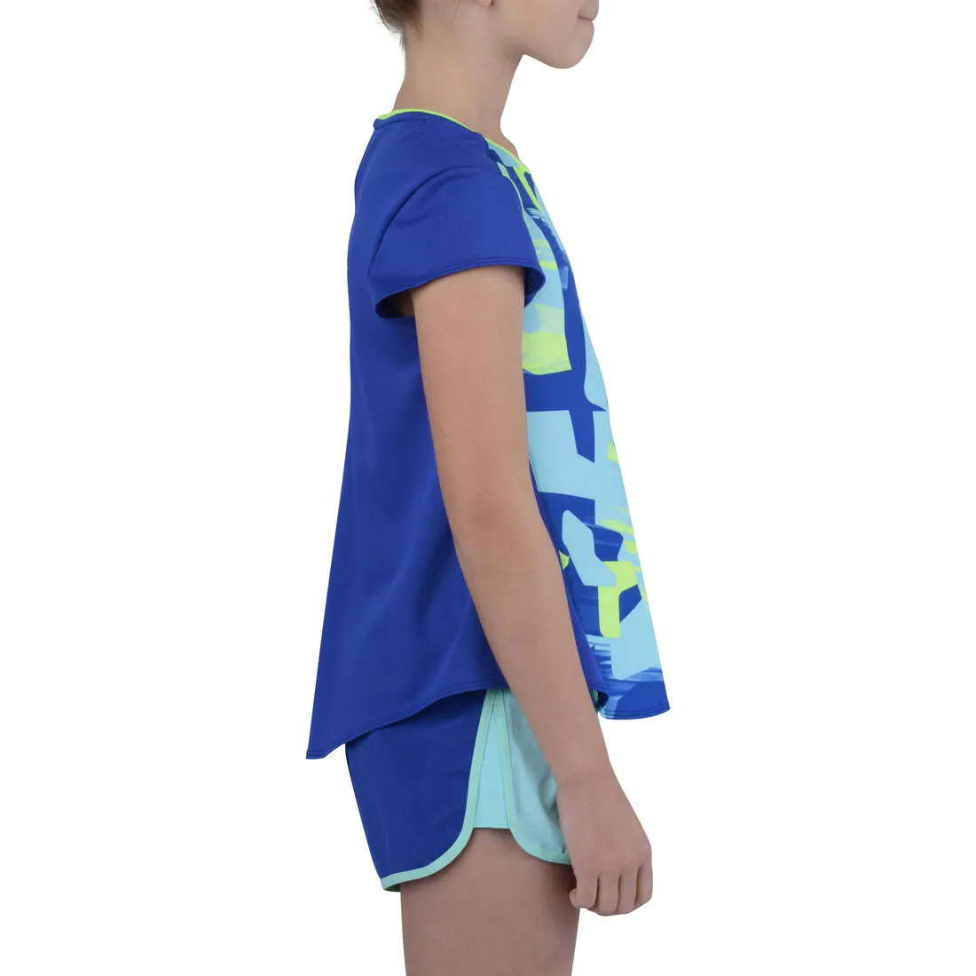 Energy Girls' Short-Sleeved Gym T-Shirt - Blue