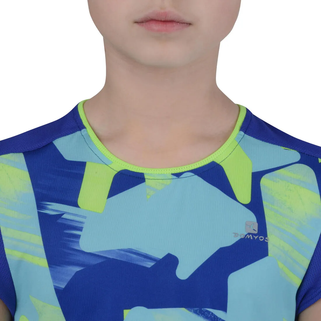 Energy Girls' Short-Sleeved Gym T-Shirt - Blue