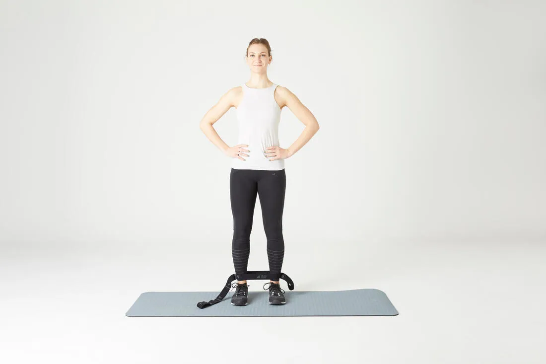 Fabric Fitness Resistance Band 15 kg - Black