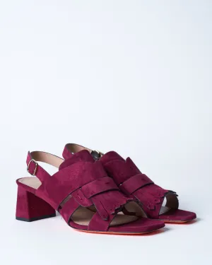 fixture heel- burgundy