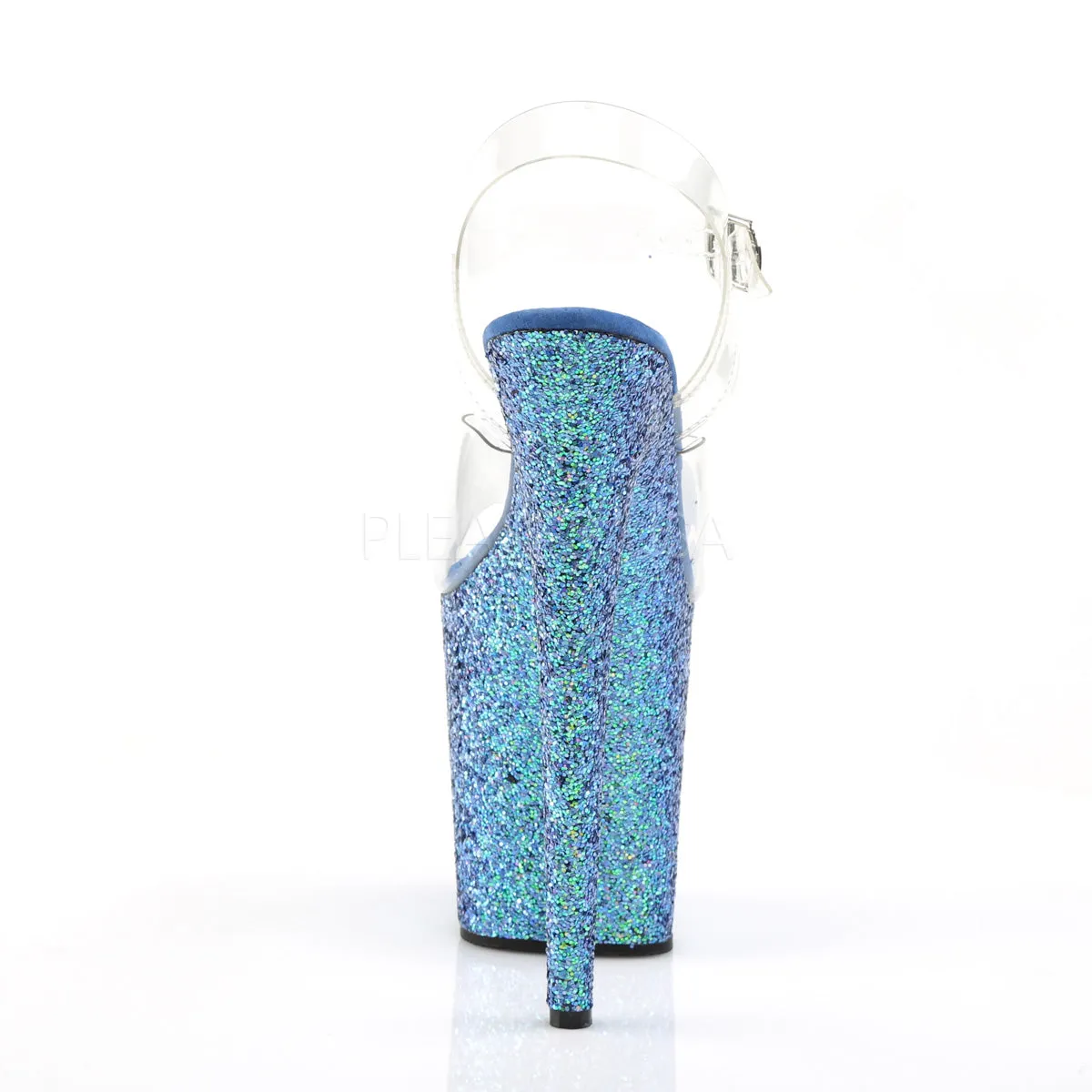 FLAMINGO-808LG  Clear/Blue Multi Glitter