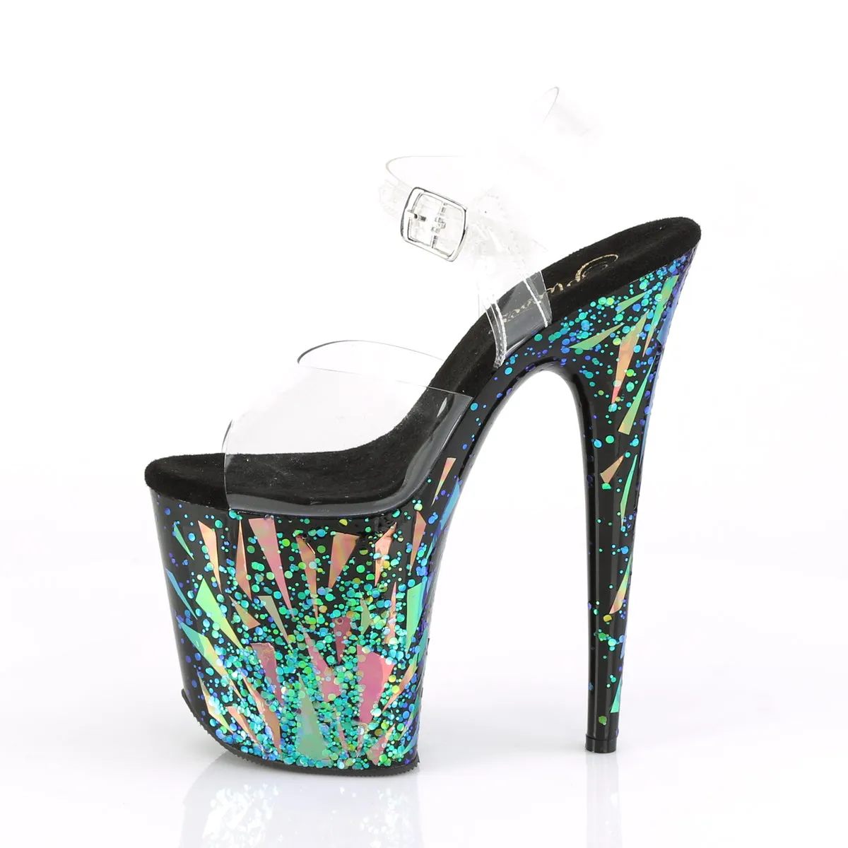 FLAMINGO-808SPLA-1  Clear/Black-Purple-Green Hologram