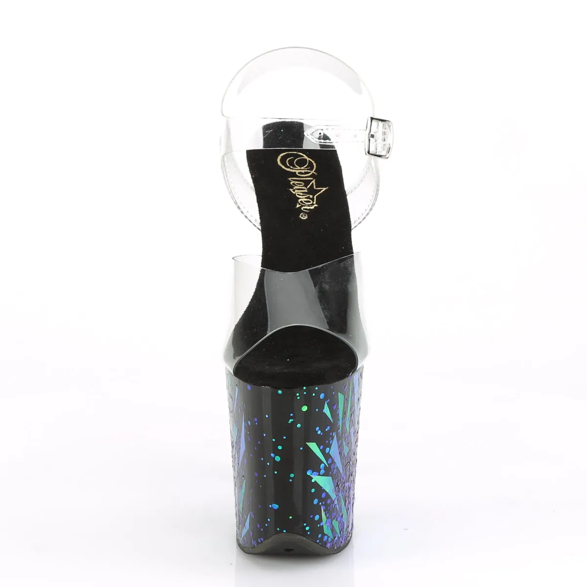 FLAMINGO-808SPLA-1  Clear/Black-Purple-Green Hologram