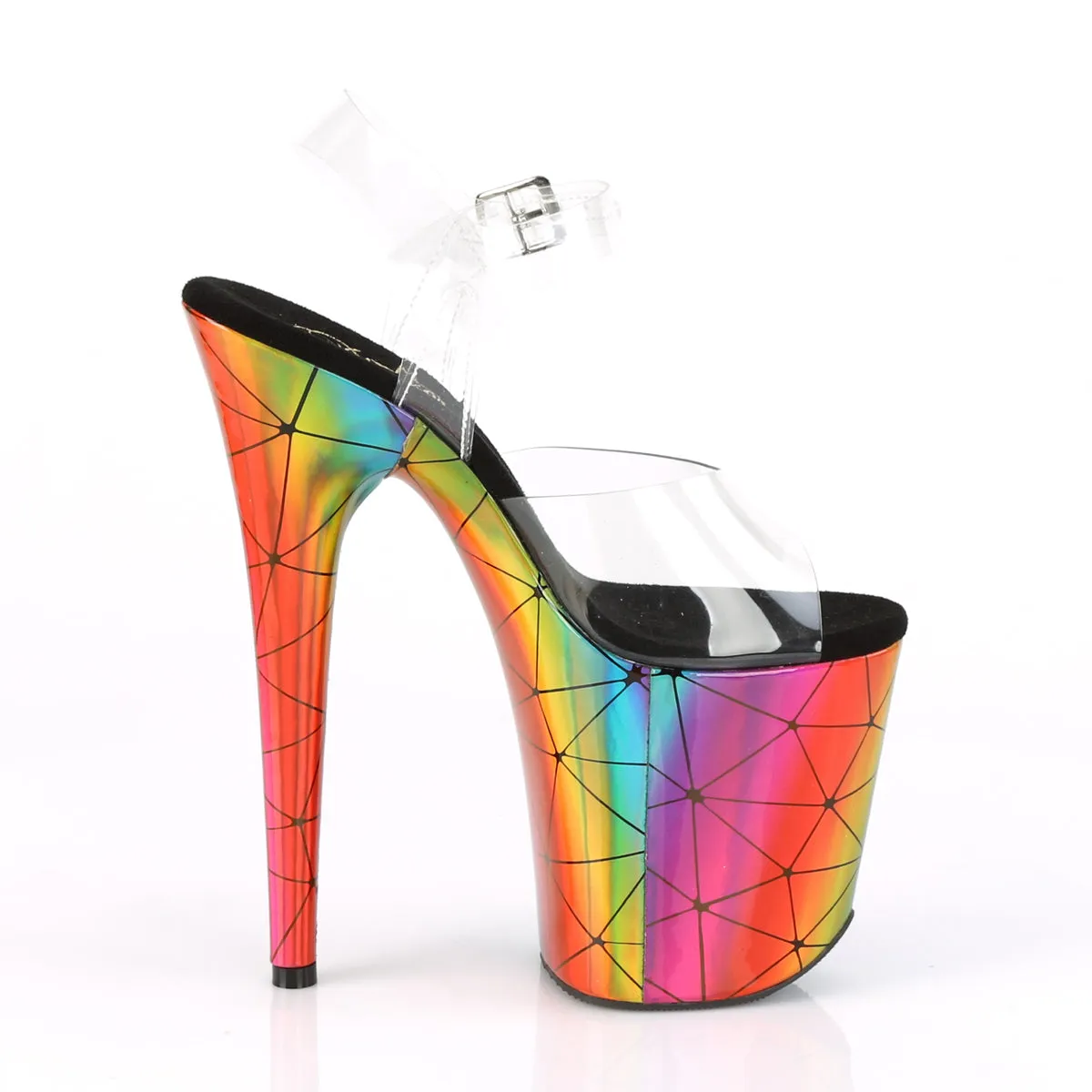 FLAMINGO-808WR  Clear/Laser Rainbow Hologram Wrapped