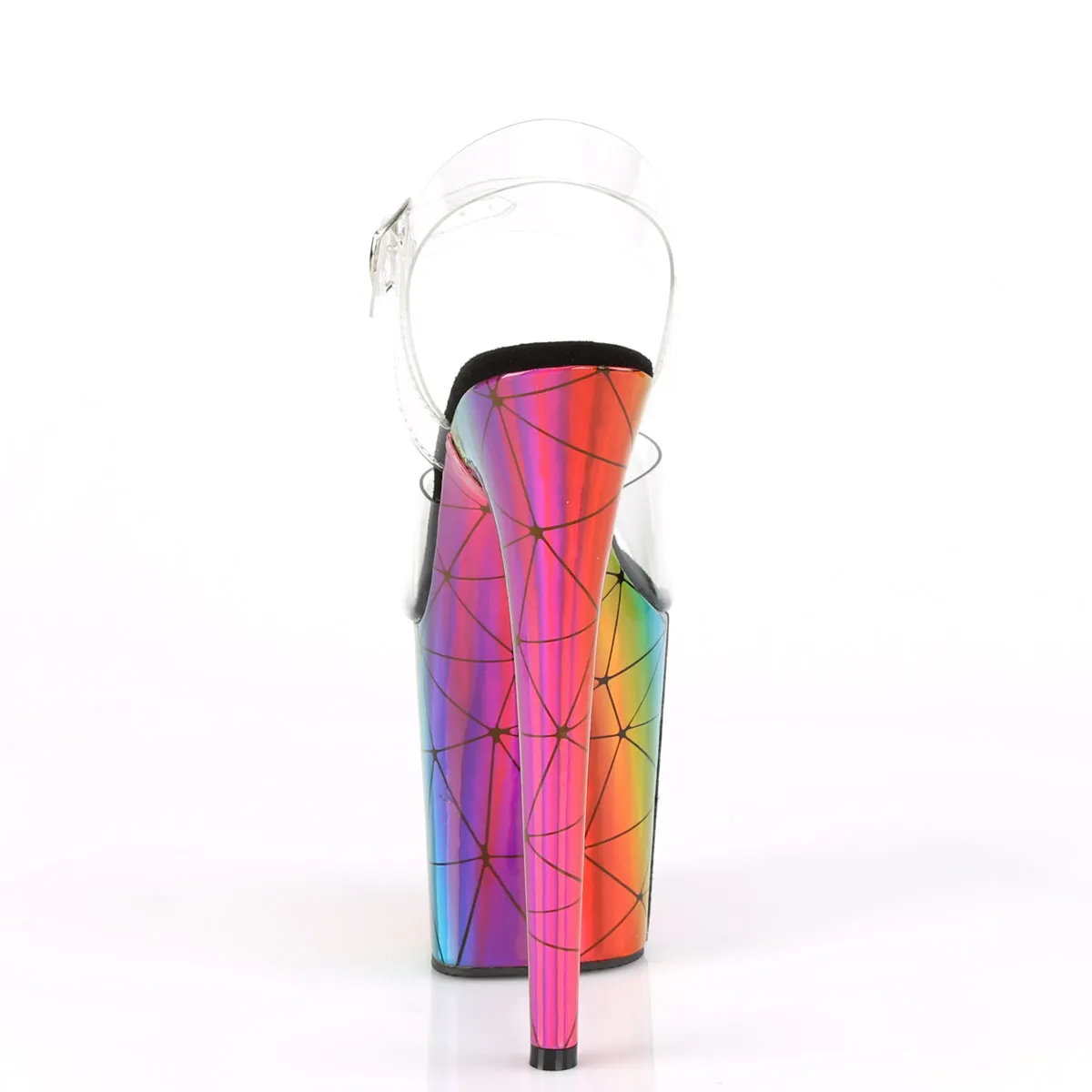 FLAMINGO-808WR  Clear/Laser Rainbow Hologram Wrapped