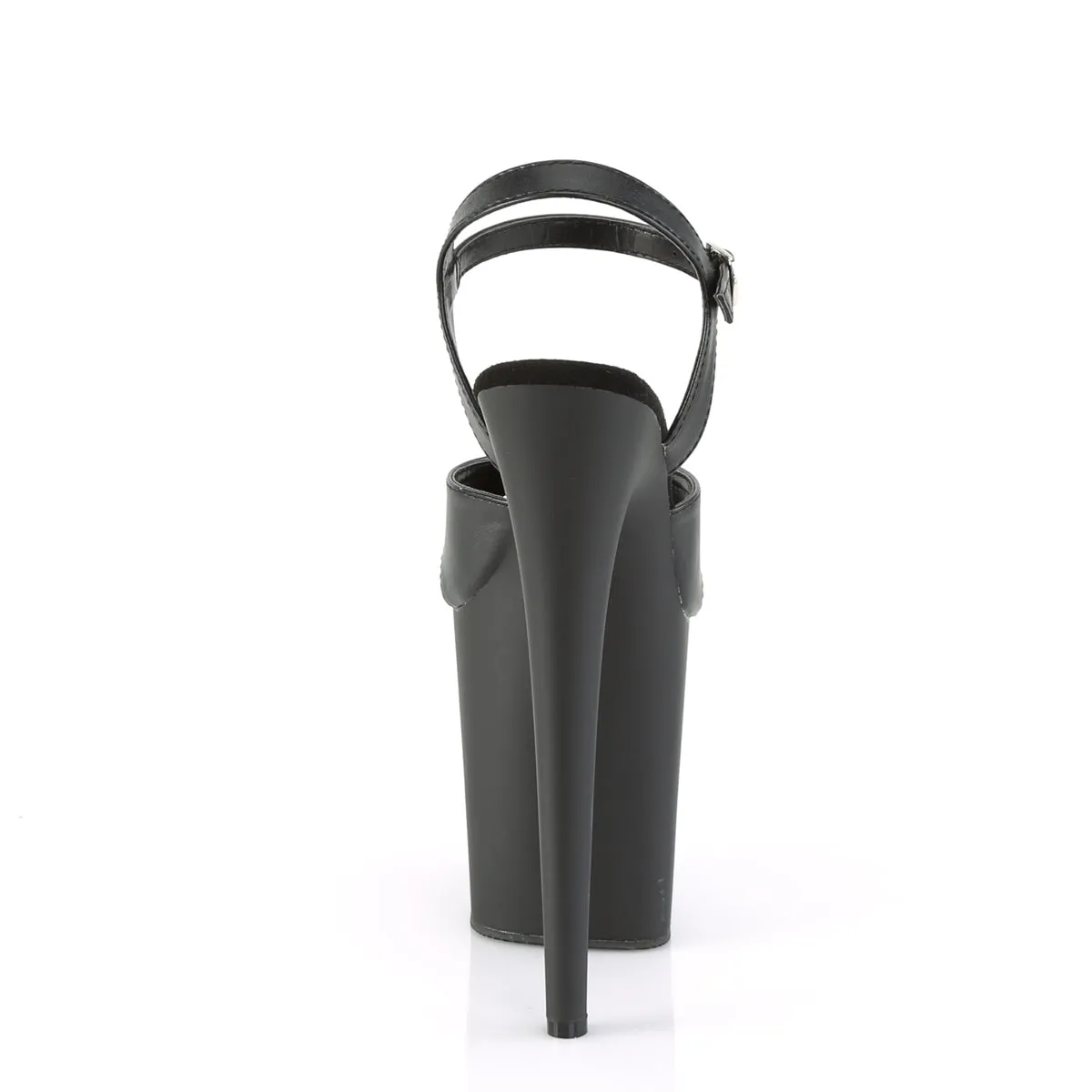 FLAMINGO-816  Black Faux Leather/Black Matte