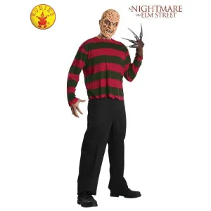 Freddy Krueger Costume Top, Adult