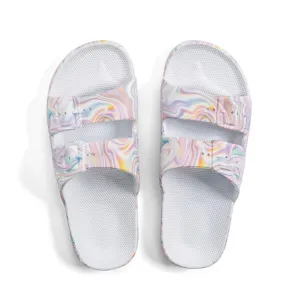 Freedom Moses- Adult Slide- Yuma White