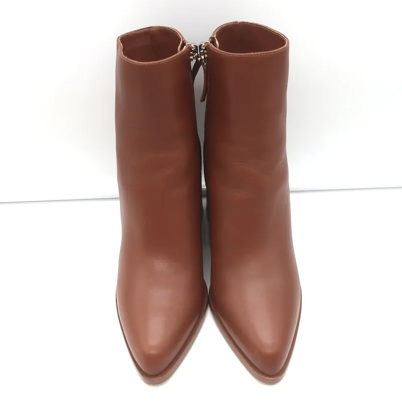 Gabriela Hearst Ava Ankle Boots Brown Leather Size 36.5