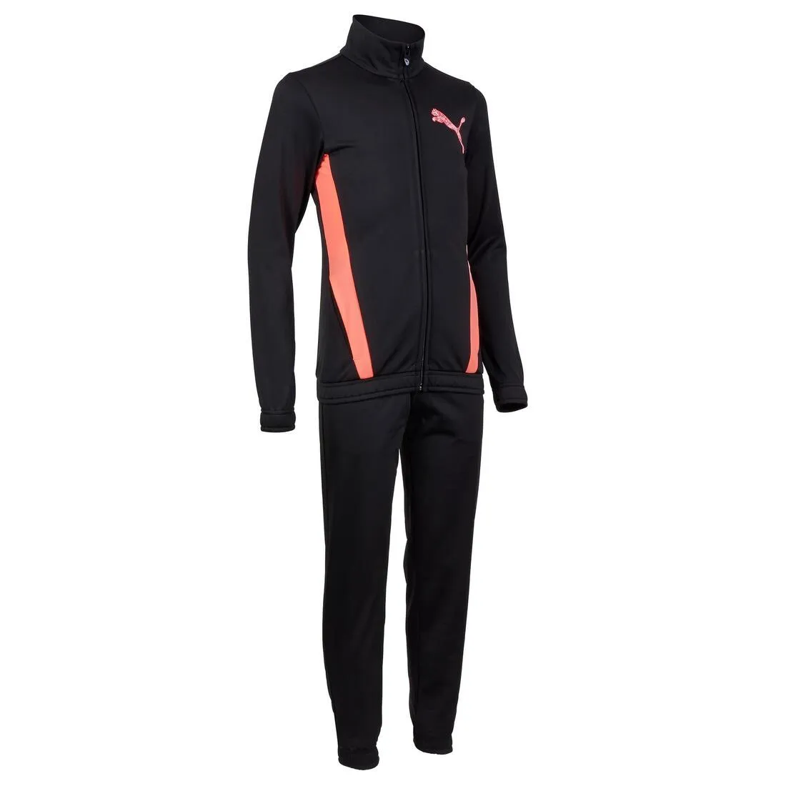 Girls' Fitness Tracksuit - Black