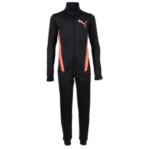 Girls' Fitness Tracksuit - Black