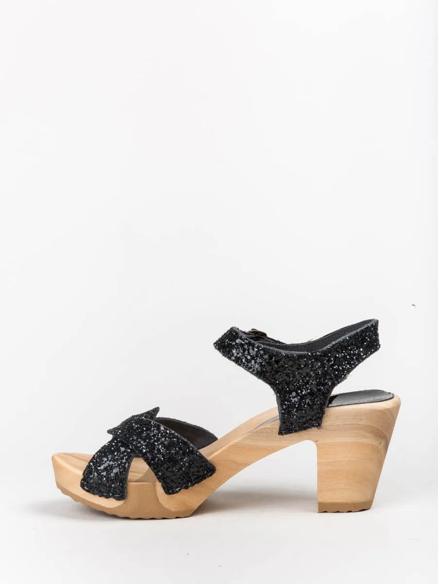 glitter disco clog