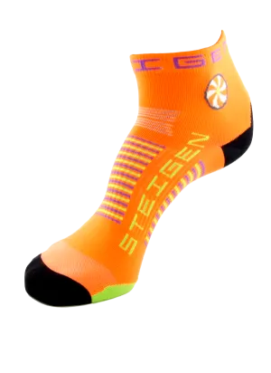 Goldfish Orange Running Socks ¼ Length