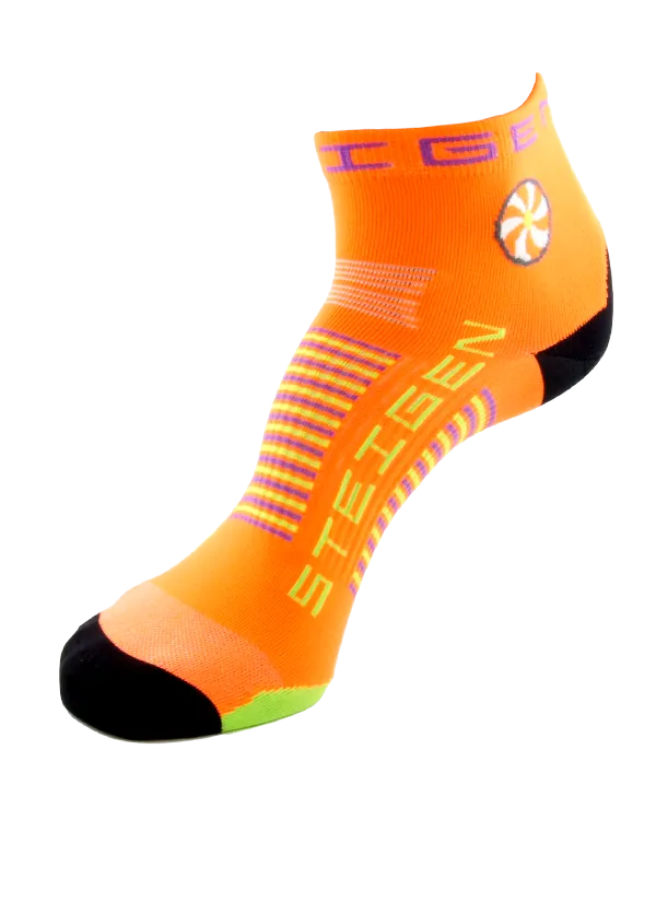 Goldfish Orange Running Socks ¼ Length