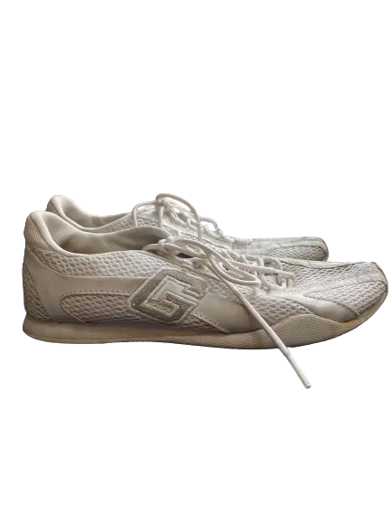 GUESS White Logo Sparkle Running Shoes