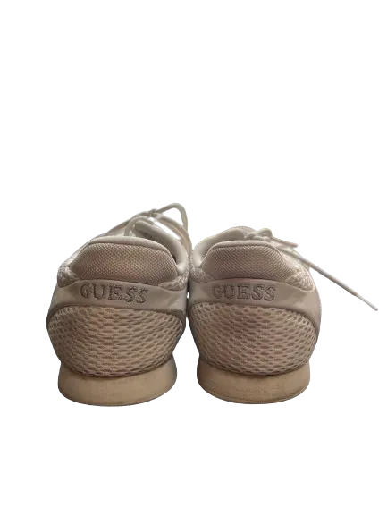 GUESS White Logo Sparkle Running Shoes