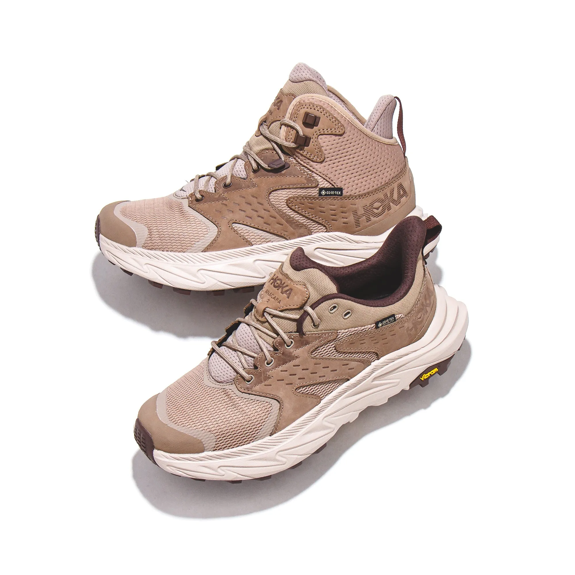 Hoka One One Men Anacapa 2 Mid GTX Gore-Tex Dune Oxford Tan 1141633-DOTN