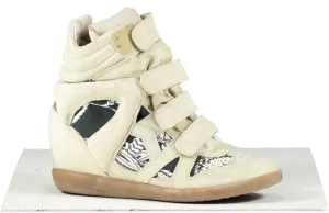 Isabel Marant Cream Beckett Suede Trainers UK 7 EU 40 👠