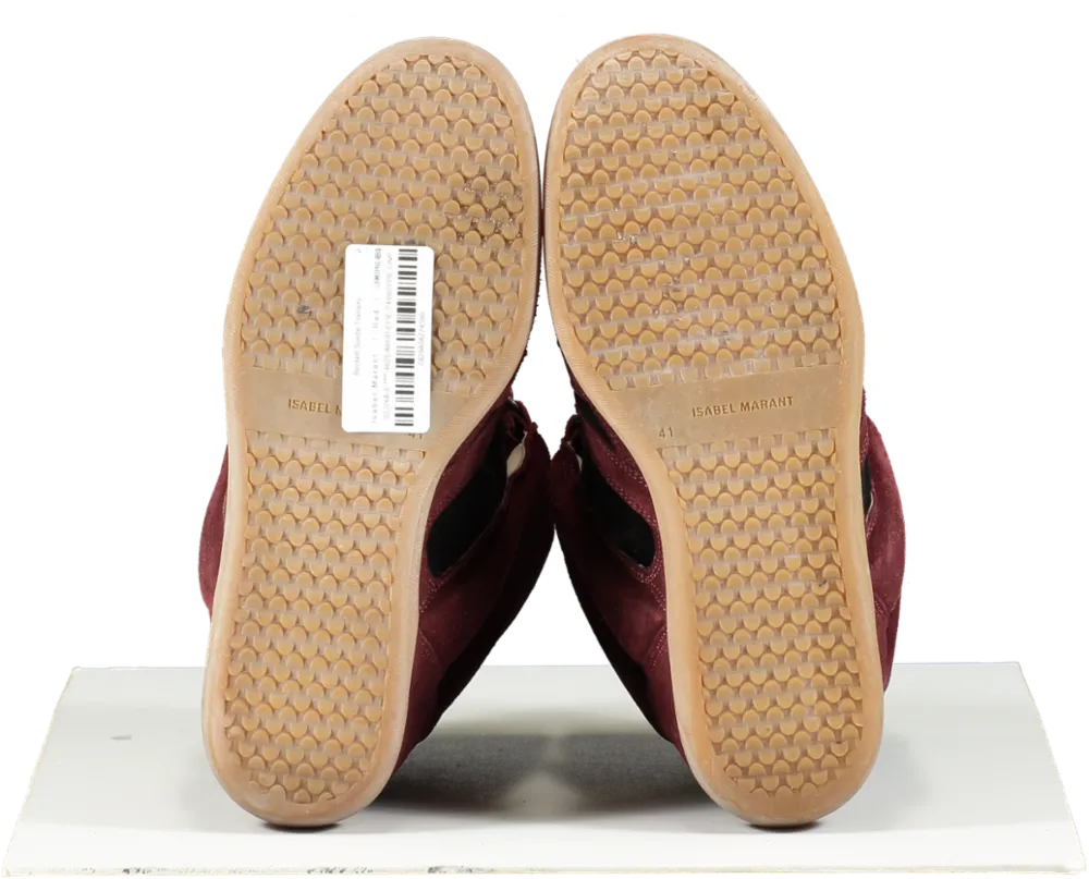 Isabel Marant Red Beckett Suede Trainers UK 8 EU 41 👠